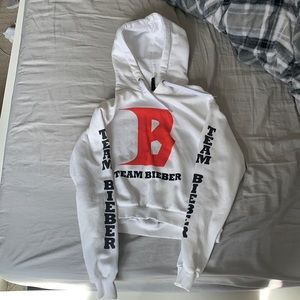 Justin Bieber Cropped Hoodie